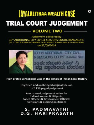 cover image of Jayalalithaa Wealth Case